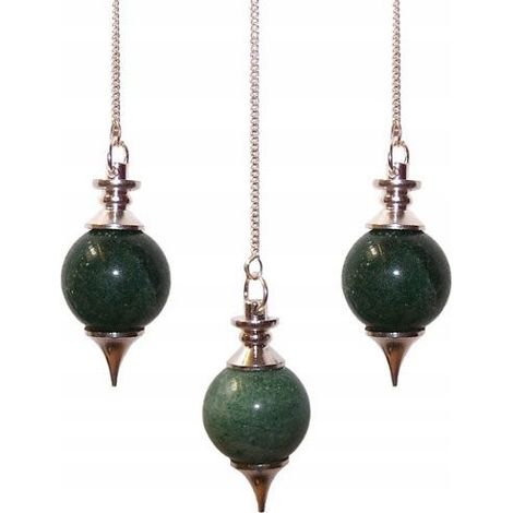 Péndulo de piedra Awanturin verde, esfera de 15 g (1/2)