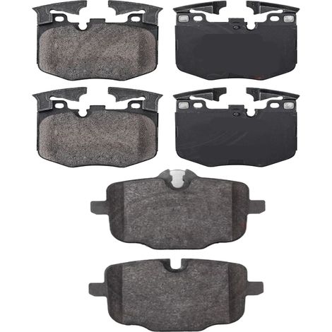 KIT PASTIGLIE FRENO ANTERIORI E POSTERIORI compatibile con BMW 8 (G16,F93) / PASTIGLIE FRENANTI AUTO OEM 35144 35179,37787 / SOSTITUZIONE DIRETTA / BASSA POLVERE / SILENZIOSO (1/4)