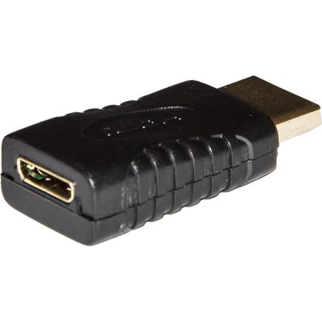Link Accessori LKADAT53 changeur de genre de câble HDMI Type A (Standard) HDMI Type C (Mini) Noir