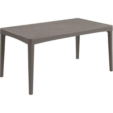 TAVOLO RESINA RETTANG.160X90CM KETER GIRONA CAPPUCCINO
