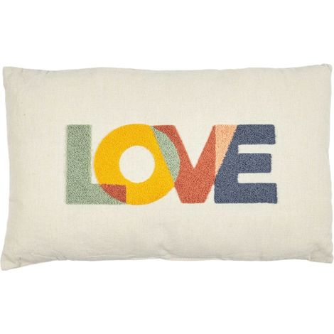 Coussin avec bouclette 30x50cm LOVE (1/4)