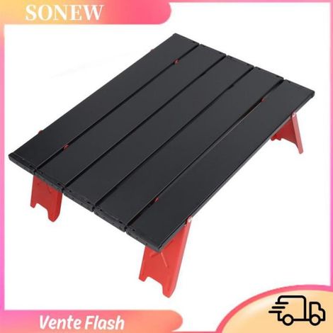 Sonew Table pliante extérieure Petite Table de Camping Pliante, Table de Plage Portable en Aluminium Léger, Tables jeux bouee (1/5)