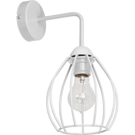Applique murale Milagro DON métal blanc E27 60W IP20