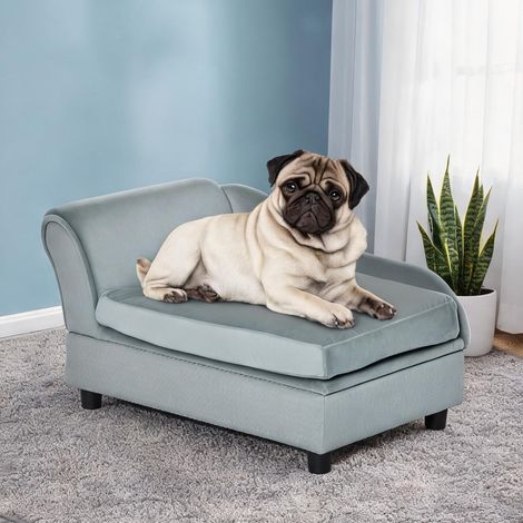Couchage pour chien grigio Chiaro 76 x 45 x 43 cm (1/5)