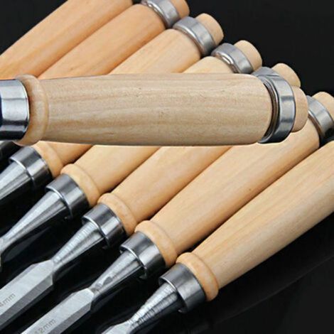 Ciseaux Menuisier Bois - 8 mm 12 mm 18 mm 24 mm - Pour Travail Bois - Lot de 4 (1/4)