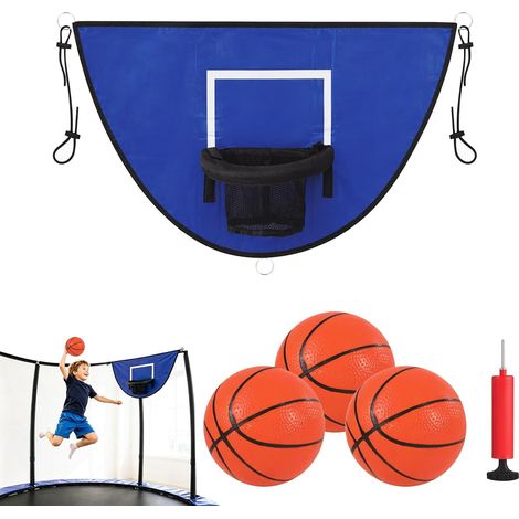 Trampoline de basket-ball, mini panier de basket-ball universel pour enfants, extérieur et intérieur, accessoires de trampoline, jeux, jouets, panier de basket-ball pour enfants, trampoline (1/5)