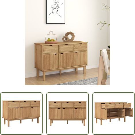 Buffet scandinave - Buffet OTTA 114x43x73,5 cm Bois massif de pin (1/5)