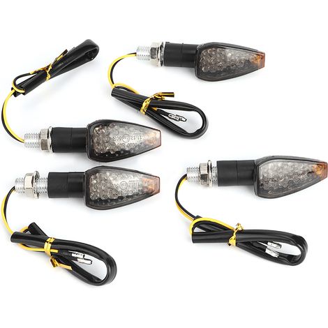 Set di 4 indicatori di direzione a LED universali per moto e moto da cross