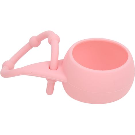 Support de balle de golf en silicone, housse de protection souple, porte-balle de golf pratique, porte-clés de taille rose, accessoire pour sac à dos (1/5)