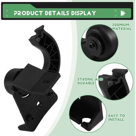 1 couleur : Noir Matériaux : Métal et plastique Support de poignée de capot Ouverture du capot LR153 (1/5)