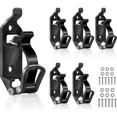 Set of 6 Shovel Holder for Roof Bars: Shovel Holder Truck Accessories Spade Holder with Screws Nuts Shovel Rack Rack for Roof Bars (1/5)