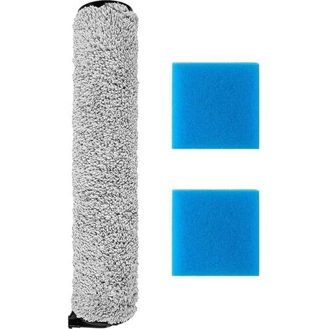 Brosse à rouleau + filtre pour Eureka NEW400 /New400 Gen2 aspirateur sec et humide pièces de rechange, ensemble d'accessoires 1 rouleaux de brosse + 2 filtres (1/5)