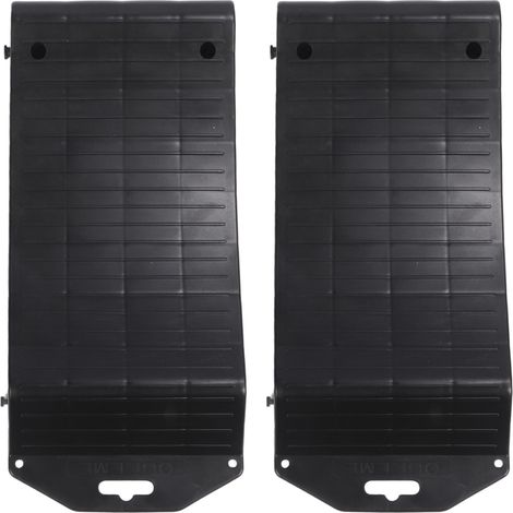 Lot de 2 rampes de protection de pneus robustes et résistantes, antidérapantes, pour voitures, camions, SUV, camping-cars et caravanes. 18PL : 50 x 21,5 x 5,8 cm / 19,68 x 8,46 x 2,28 po (1/5)