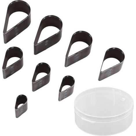 Ensemble de Matrices de Coupe en Cuir, 8 Pcs en Alliage en Alliage en Acier en Acier Outil de Poinçonnage pour les Outils d'artisanat de Bricolage, avec une efficacité de Coupe Rapide et. (1/5)