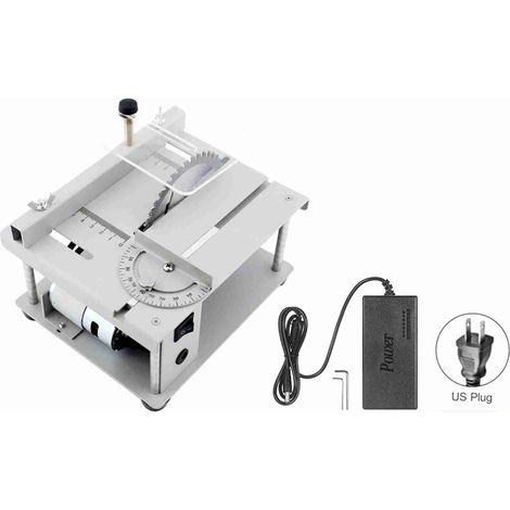 [JAMAIS UTILISÉ]Scie de table multifonctionnelle 150 W, mini scie de bureau, machine de coupe électrique avec lame de scie, vitesse et angle réglables, profondeur de coupe de 40 mm pour le bois, le pl (1/2)