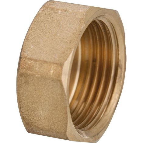 Effebi Messingkappe 1 1/4" IG, DN 32, 10 bar, 80 Grad C, Messing