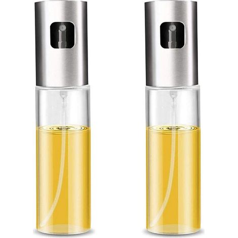 YMYNY Pièces Bouteille Verre de Barbecue, Pulvérisateur D'Huile Portable, Vaporisateur Huile, Spray à l'huile d'olive, Injecteur Verre Transparent Qualité Alimentaire pour Cuire Salades Grillées (Arge (1/5)