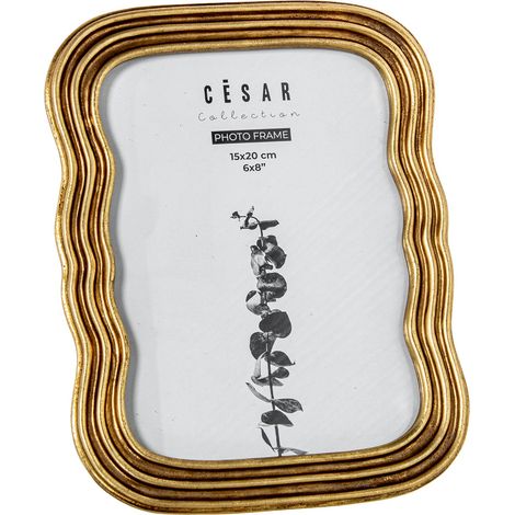Portafoto in Resina 15x20cm Oro Laccato Peraga Home