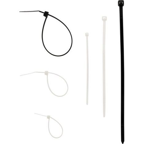 Lot de 250 colliers de câblage mixtes - Zenitech (1/6)