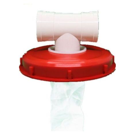 IBC Tank Lid with Washable Nylon Filter for 1000 Liter IBC Rainwater Tank, IBC Lid Filter, IBC Tank Accessories, Nylon Rainwater Filter (245m Tee) (1/5)