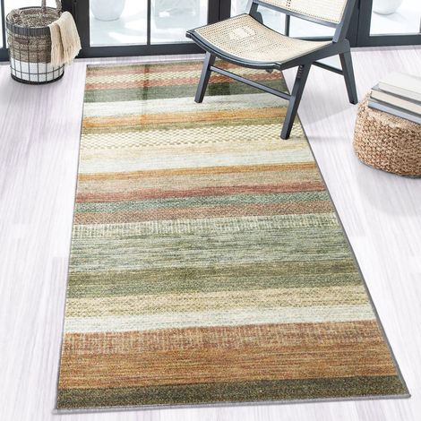 Teppich-Läufer auf Maß Naxos Beige-Rot 80 x 300 cm