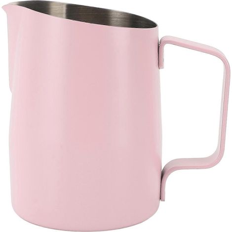 Pichet à mousser le lait 450 ml, acier inoxydable 304, poignée ergonomique, mousseur à café pour usage domestique (1/4)