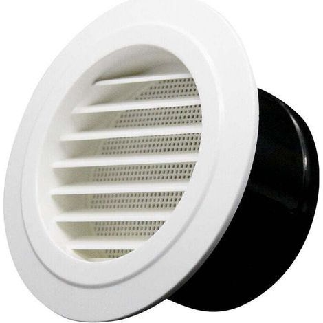 Bouches d'aération avec grille, bouches d'aération inclinées, adaptées à un diamètre d'ouverture de 125 mm (1/4)