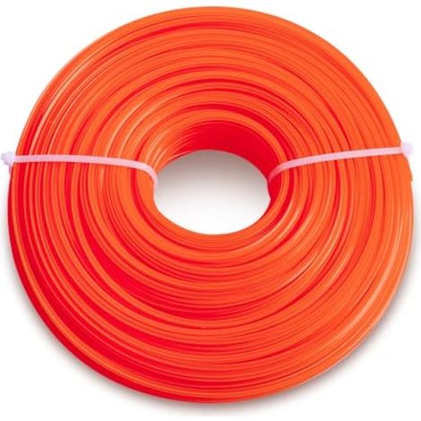 Fil Coupe Bordure Universel, 3.0 mm x 75 m Fil de coupe de Remplacement pour Coupe-Bordure Débroussailleuse, Profil en forme dÉtoile, Fil de Coupe de Remplacement Ligne de Trimmer (1/5)