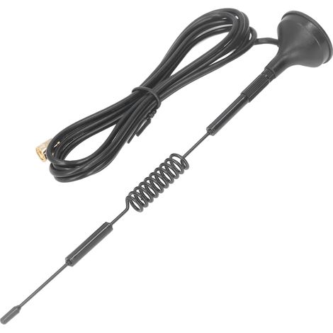 Antenne omnidirectionnelle pour routeur, gain élevé de 12 dBi, avec base magnétique et interface SMA mâle. (1/5)