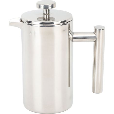 Cafetière à piston de 350 ml, avec double isolation en acier inoxydable résistant à la chaleur pour un usage domestique. (1/5)