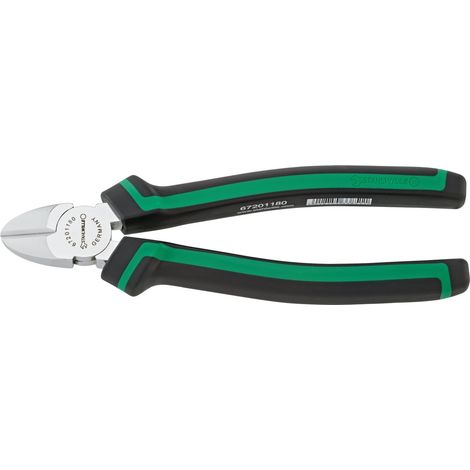 Stahlwille Seitenschneider L.180mm Kopf verchromt Griffe 2-Komponenten-Griffe (1/2)