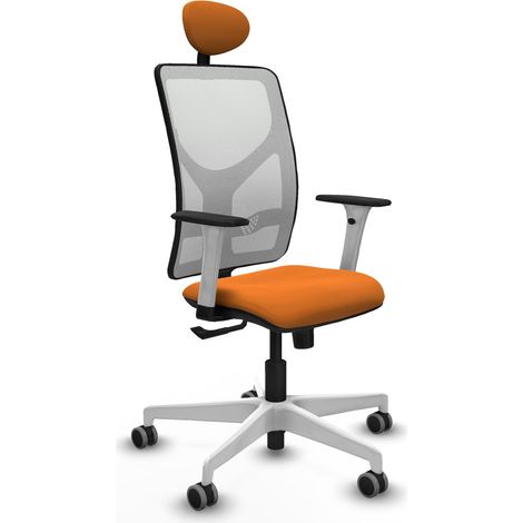 Chaise de bureau piqueras y crespo Motilla blanc cuir synthétique (1/2)