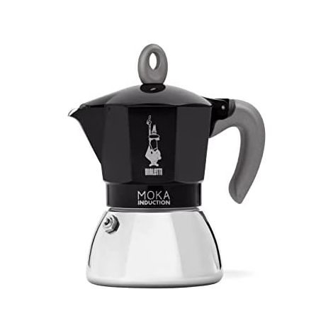 NEW MOKA INDUCTION BLACK 6 CUPS