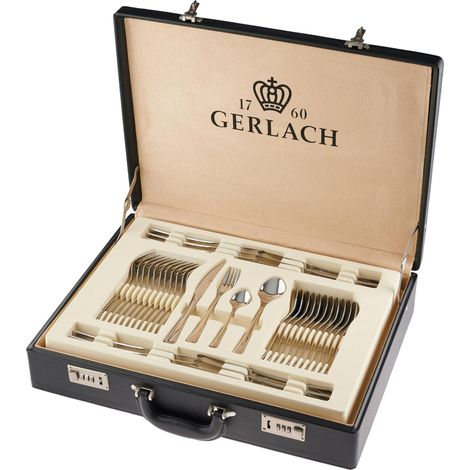 Couverts de Table 68 Pièces Acier Inox Haute Brillance Valise (1/5)