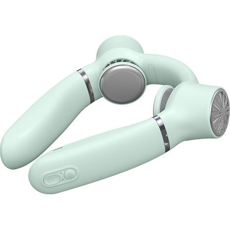 Tragbarer Nackenventilator ohne Rotorblätter, 3 Geschwindigkeitsstufen, wiederaufladbar, kleiner Kühlventilator für Zuhause, Büro und Reisen (1/5)