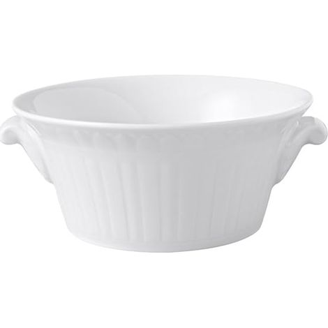 Tasse à Soupe 0,4 L Porcelaine Blanc 45,5 x 28 x 8,6 cm 1 Tasse (1/2)