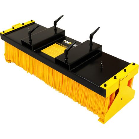 Spazzola carrello elevatore con supporto 130 cm attacco forca interno magazzino