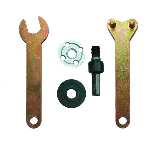 5 Pack Bielle De Conversion, Clé à Ergot pour Accouplement d'Arbre de Meuleuse d'Angle, Tige de Conversion pour Perceuse Electrique à Main M10, Adaptateur de Connexion pour Disque de Coupe Métal (1/5)