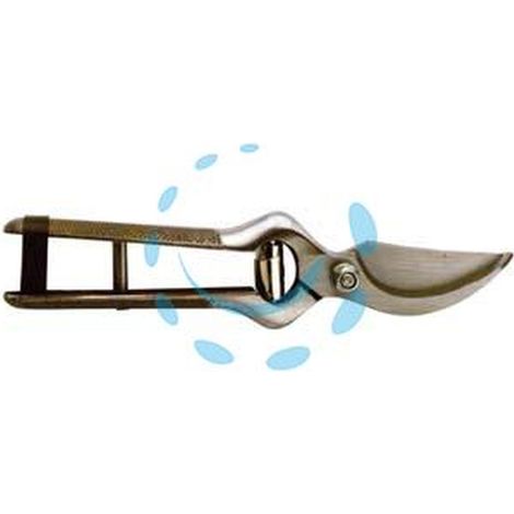 FORBICE POTA LAME IN ACCIAIO CHIUSURA CUOIO - cm.18 molla bovolo da mm.45 Q.TA 6
