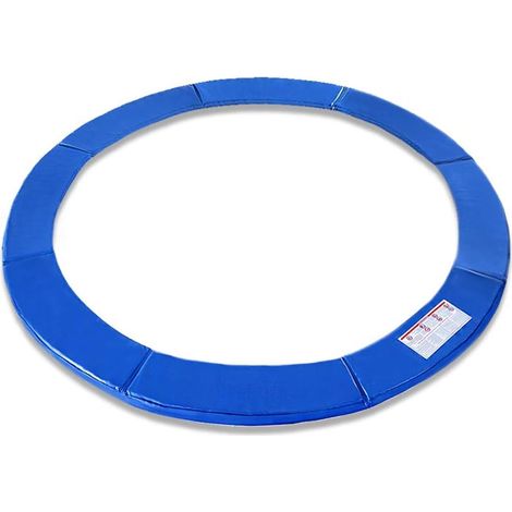 QAZQA Coussin de Protection pour Trampoline Ø366cm Protection des Bords Ressort Anti-UV Indéchirable PVC PE Protection des Bords Pièces de Rechange pour Trampoline, bleu/coloré