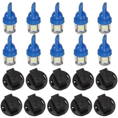 T10 194 168 Ampullen-LED PC194 PC195 PC160 PC168 Armaturenbrett-Anzeigeinstrument Cluster Blue Eis 10 Stück Serie (1/4)