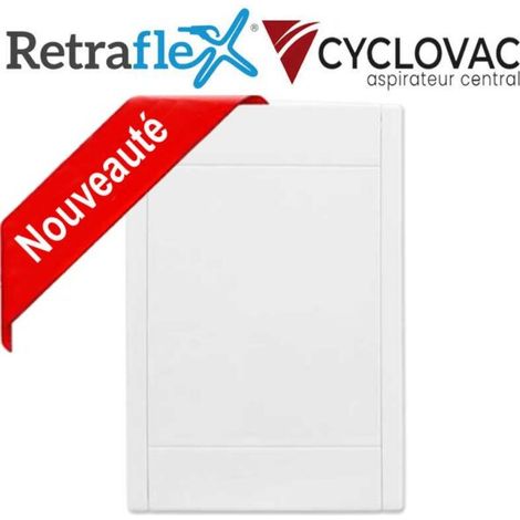 Atepac – Prise murale blanche Rétraflex nouvelle génération – 20% plus petite – Fonction marche/arrêt – Installation facile en rénovation (1/5)
