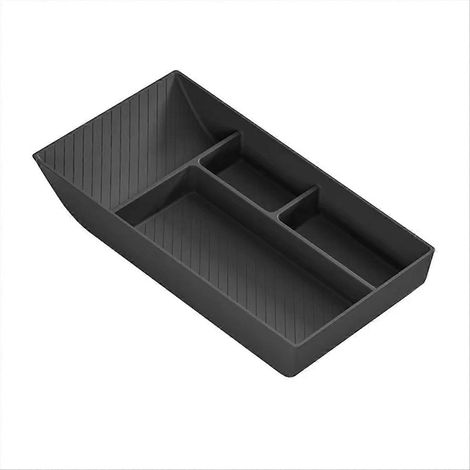 Console central de rangement inférieur pour Tesla Model Y 2025 - coffre de stockage avec couvercle, organisateur de cabine, accessoire auto. (1/5)
