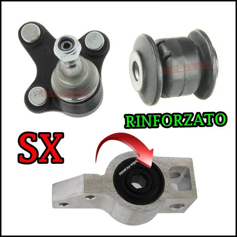 Kit ripara braccio anteriore rinforzato lato sx-guidatore vw