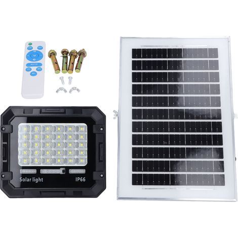 LED lumières solaires extérieur étanche à l'eau alimenté sécurité projecteur 100W 30LED avec batterie 4000mAh pour hangar A500 (1/5)