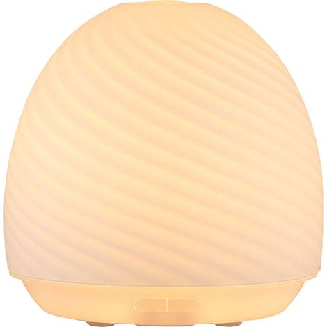 Humidificateur ultrasonique diffuseur d'huiles essentielles 200 ml, arrêt automatique en cas de manque d'eau, 2 modes d'éclairage et 2 modes de brumisation, blanc (1/5)