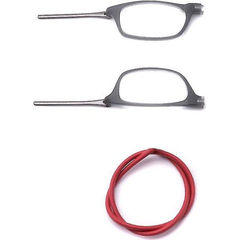 Lunettes de lecture magnétiques à suspendre autour du cou, aimant portable - 300 - Gris rouge (1/5)
