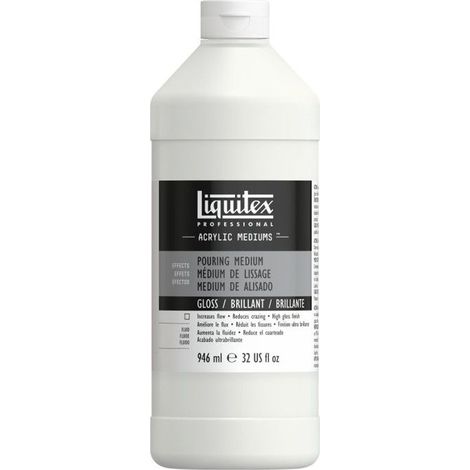 Medium de lissage - Brillant - Liquitex - Peinture acrylique - Bidon de 946 ml (1/2)