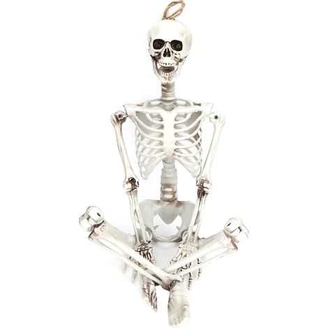 Halloween-Skelette aus Kunstharz mit beweglichen Gelenken für Heimkostümpartys und Dekoration (1/5)
