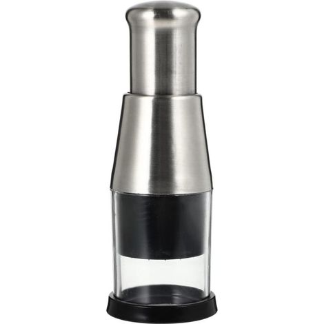 Utensilio para hacer puré de ajo fabricado en acero inoxidable 304, molinillo manual para ajo, tritura y pica ajo, cebolletas y jengibre accesorio de cocina para el ajo. (1/5)